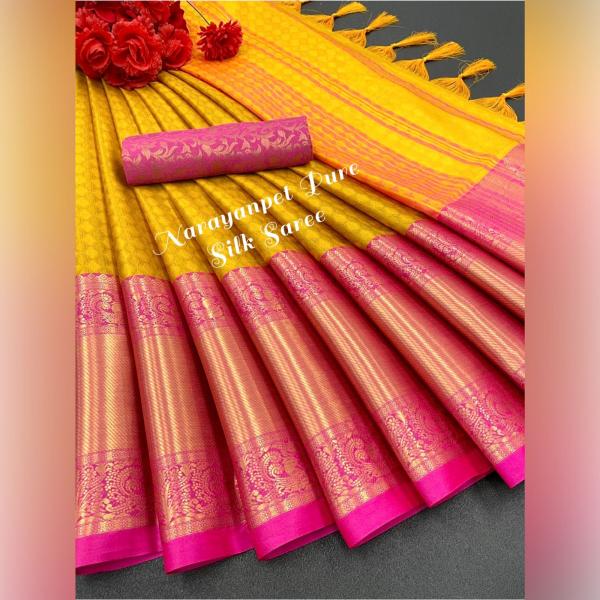 Aab Narayanpet Fancy Ocassional Silk Saree Collection